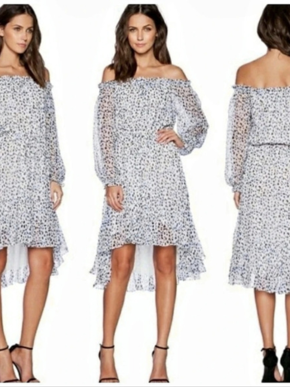 DIANE von FURSTENBERG Camila Printed Silk Chiffon Dress Size 8